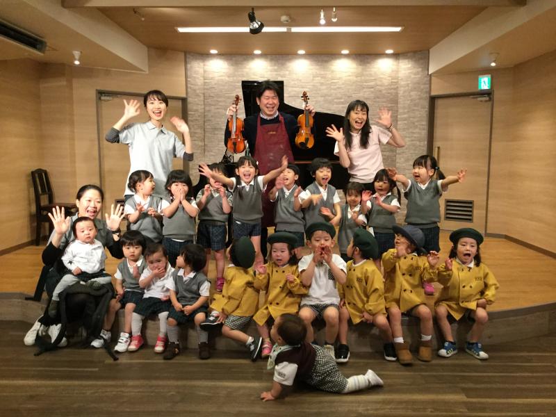 バイオリン体験に行って来ました☆《大阪市西区、新町にある幼児教室一体型保育園》