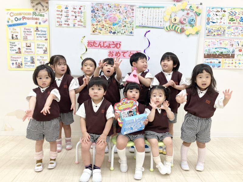 3月生まれのお誕生日会をしましたよ！《大阪市西区,新町にある幼児教育一体型保育園HUGアカデミー、一時預かり、一時保育》