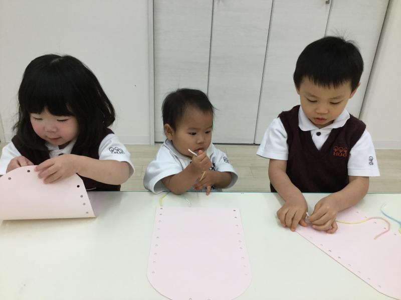 今日のクラフト♪《大阪市西区、新町にある幼児教室一体型保育園》