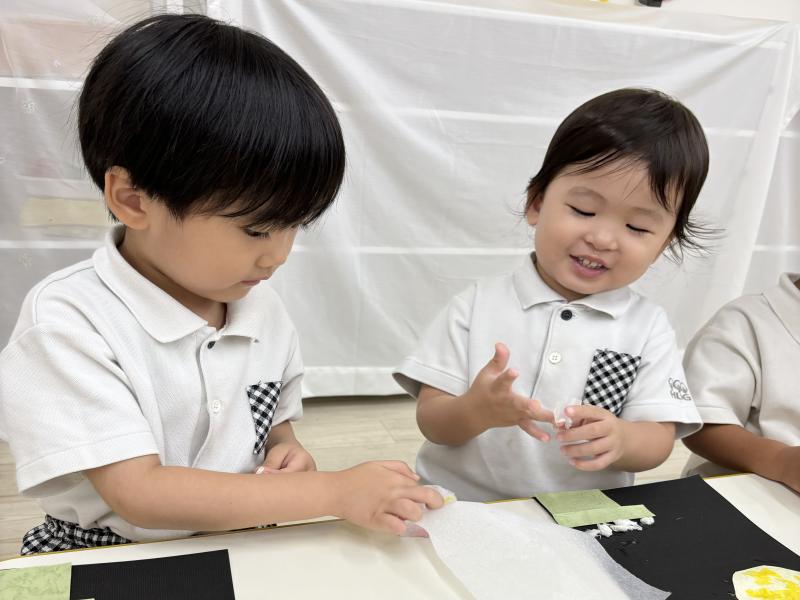 クラフトをしました！《大阪市西区,新町にある幼児教育一体型保育園HUGアカデミー、一時預かり、一時保育》