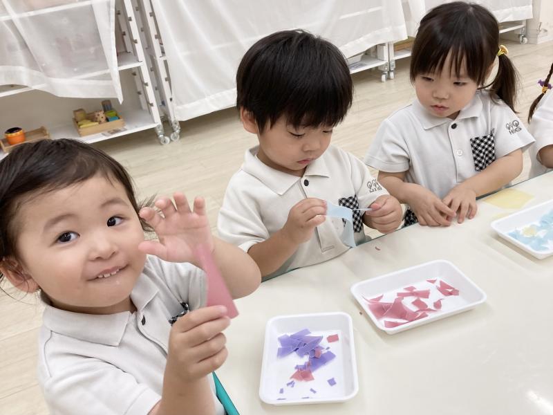 クラフトをしました！《大阪市西区,新町にある幼児教育一体型保育園HUGアカデミー、一時預かり、一時保育》