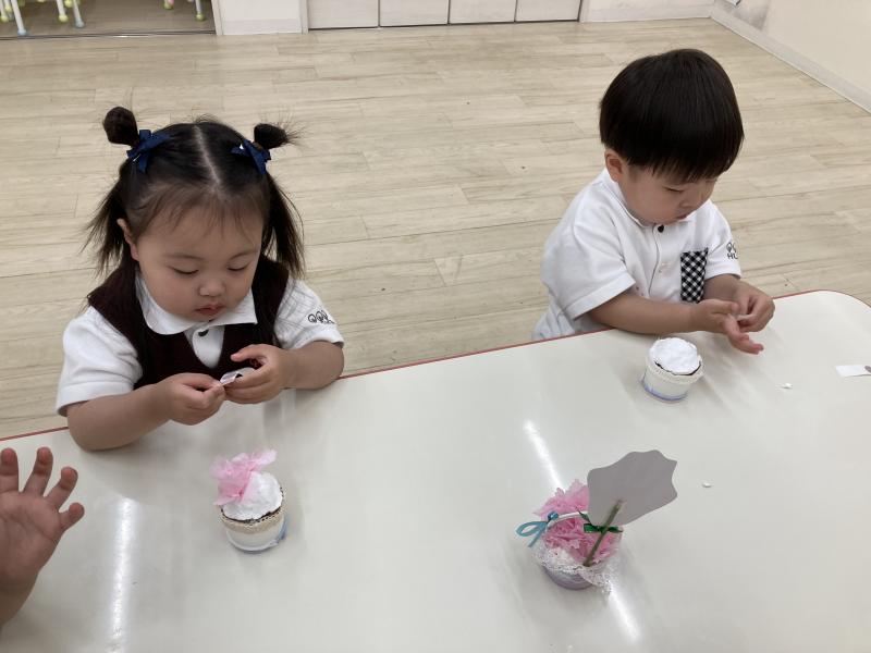クラフトをしました！《大阪市西区、新町にある幼児教室一体型保育園》