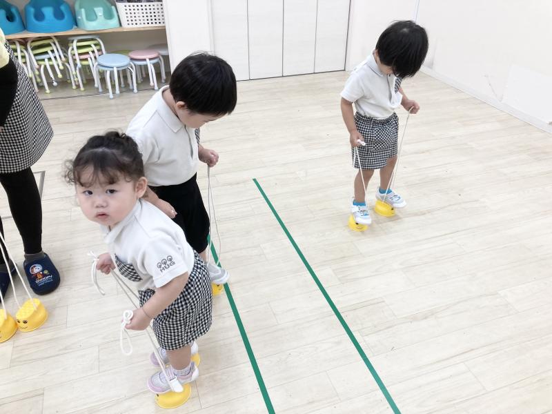 ポックリをしました♪《大阪市西区、新町にある幼児教室一体型保育園》
