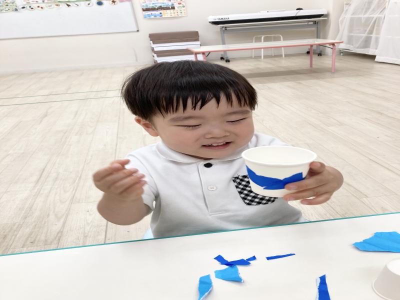 七夕製作をしましたよ！《大阪市西区,新町にある幼児教育一体型保育園HUGアカデミー、一時預かり、一時保育》
