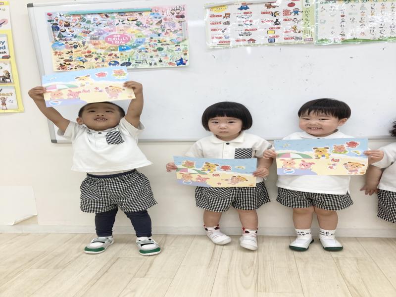 探求学習とシールワークをしました！《大阪市西区,新町にある幼児教育一体型保育園HUGアカデミー、一時預かり、一時保育》