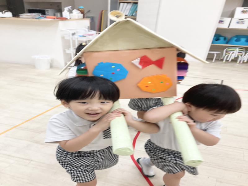 夏祭りごっこ《大阪市西区,新町にある幼児教育一体型保育園HUGアカデミー、一時預かり、一時保育》