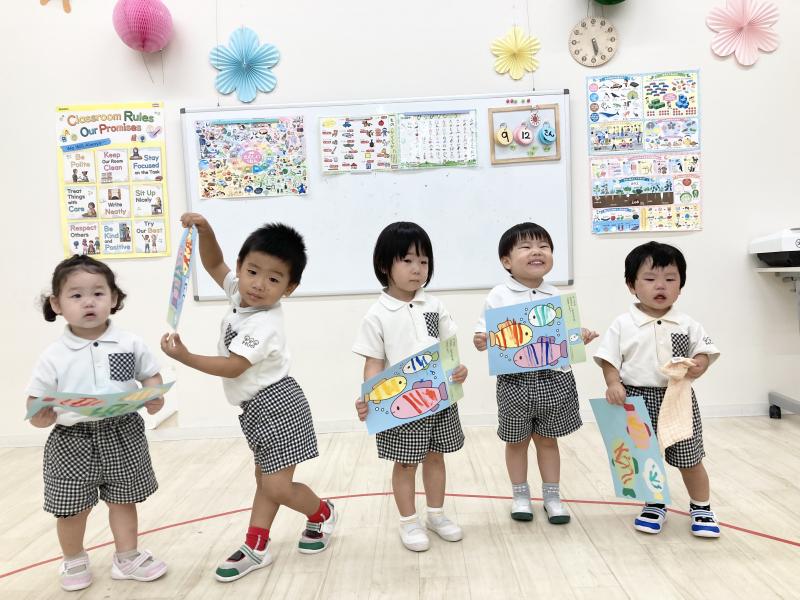 絵画をしました！《大阪市西区、新町にある幼児教室一体型保育園》