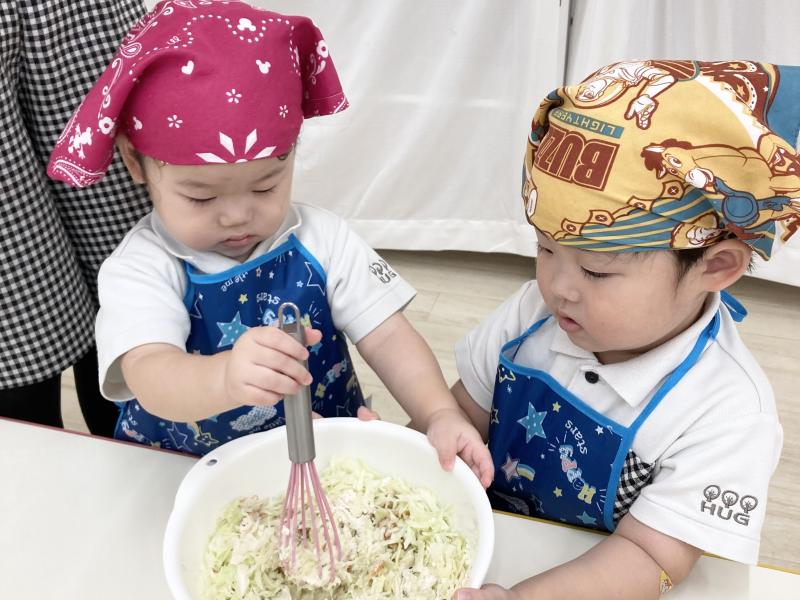 クッキングをしました！《大阪市西区、新町にある幼児教室一体型保育園》