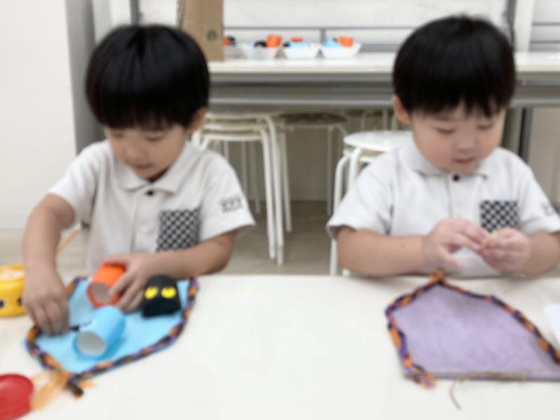 クラフトをしました！《大阪市西区,新町にある幼児教育一体型保育園HUGアカデミー、一時預かり、一時保育》