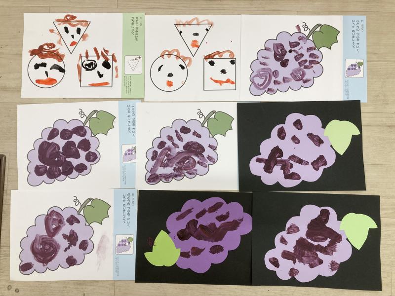 絵画をしました!《大阪市西区,新町にある幼児教育一体型保育園HUGアカデミー、一時預かり、一時保育》