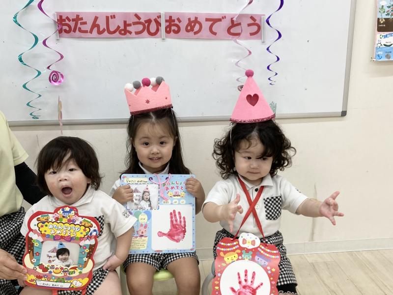 お誕生日会をしましたよ！《大阪市西区,新町にある幼児教育一体型保育園HUGアカデミー、一時預かり、一時保育》