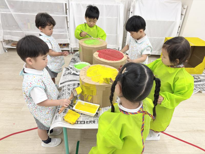 大型製作をしました！《大阪市西区,新町にある幼児教育一体型保育園HUGアカデミー、一時預かり、一時保育》