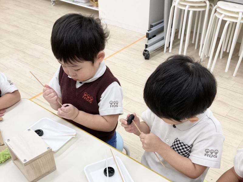 モンテッソーリ製作《大阪市西区,新町にある幼児教育一体型保育園HUGアカデミー、一時預かり、一時保育》