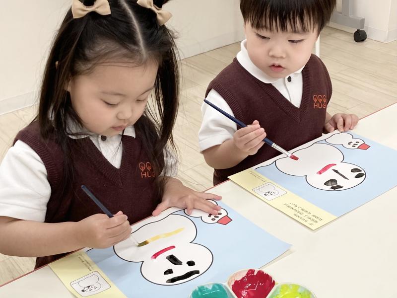 絵画　《大阪市西区,新町にある幼児教育一体型保育園HUGアカデミー、一時預かり、一時保育》