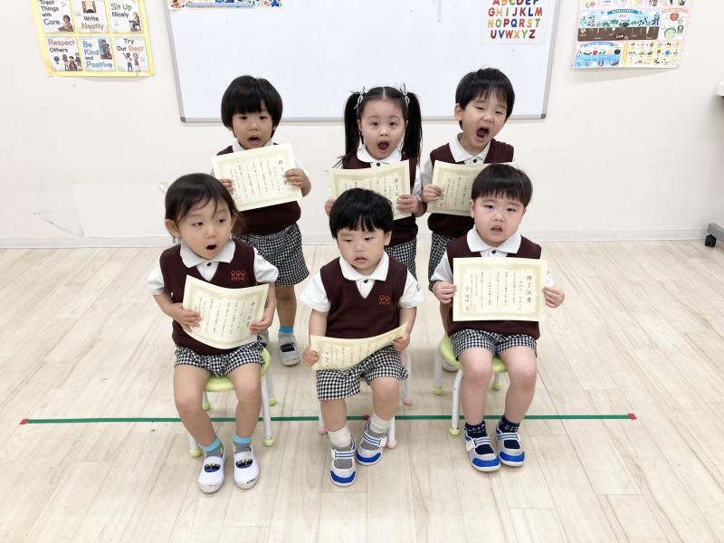 修了式をしましたよ☆ 《大阪市西区,新町にある幼児教育一体型保育園HUGアカデミー、一時預かり、一時保育》