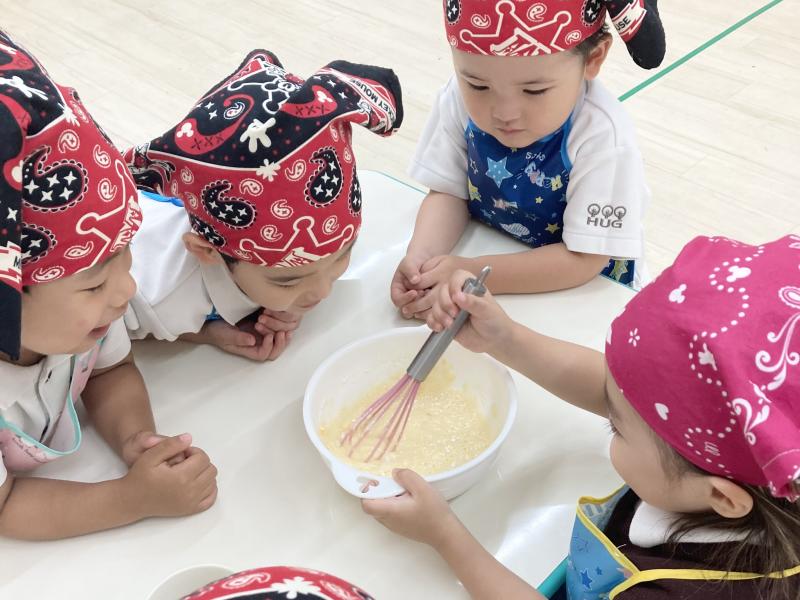 クッキングをしましたよ！《大阪市西区,新町にある幼児教育一体型保育園HUGアカデミー、一時預かり、一時保育》