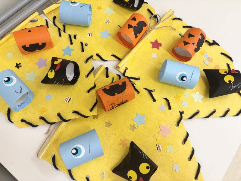 ハロウィンクラフト！《大阪市西区,新町にある幼児教育一体型保育園HUGアカデミー、一時預かり、一時保育》