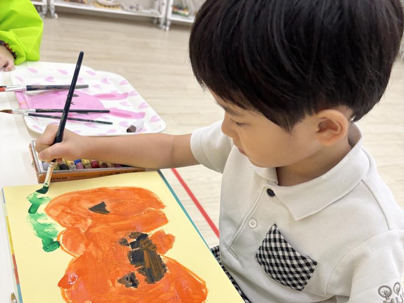絵画！《大阪市西区,新町にある幼児教育一体型保育園HUGアカデミー、一時預かり、一時保育》