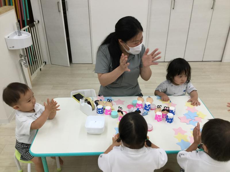 火曜日のカリキュラムは、クラフトです！《大阪市西区、新町にある幼児教室一体型保育園》かなこで