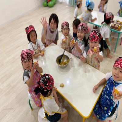 今月のクッキング☆《大阪市西区、新町にある幼児教室一体型保育園》