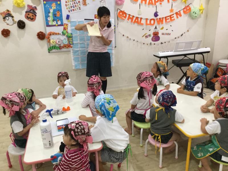 Hallowee pieを作りました☆《大阪市西区、新町にある幼児教室一体型保育園》