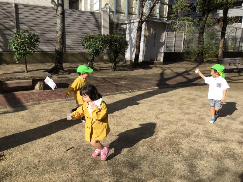 みんなで、たこあげ〜☆《大阪市西区、新町にある幼児教室一体型保育園るように^_^！！！》