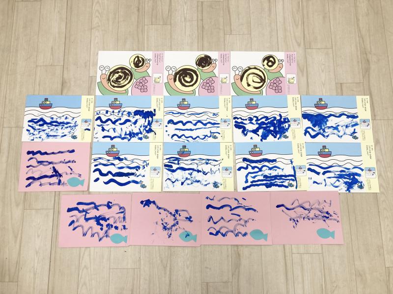 絵の具と避難訓練をしました！《大阪市西区,新町にある幼児教育一体型保育園HUGアカデミー、一時預かり、一時保育》