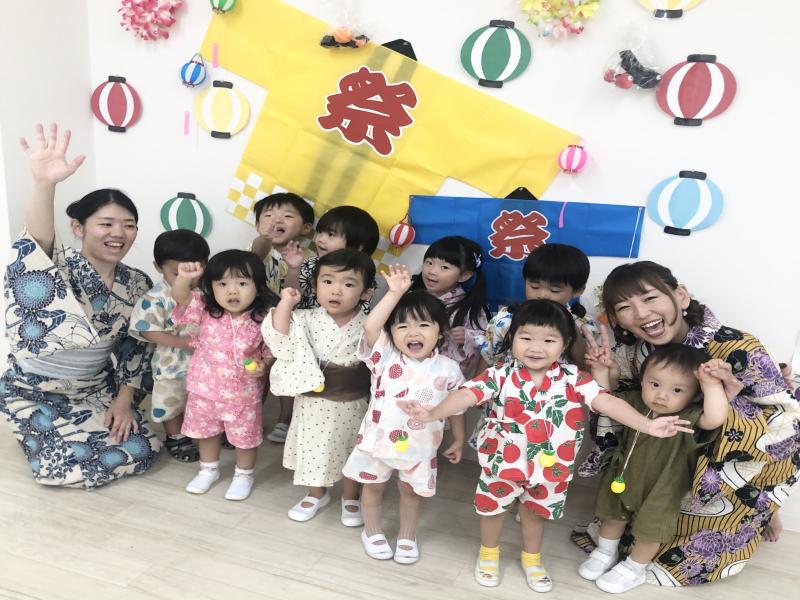 夏まつり！《大阪市西区,新町にある幼児教育一体型保育園HUGアカデミー、一時預かり、一時保育》