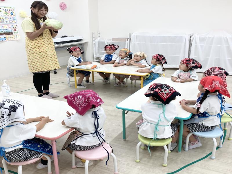 クッキング！《大阪市西区,新町にある幼児教育一体型保育園HUGアカデミー、一時預かり、一時保育》
