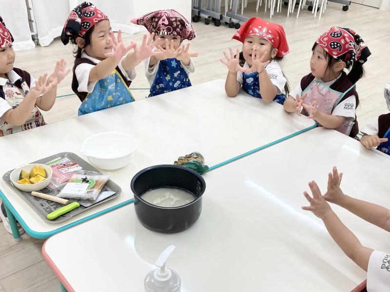 クッキングをしましたよ！《大阪市西区,新町にある幼児教育一体型保育園HUGアカデミー、一時預かり、一時保育》