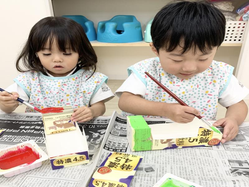 マリオカートを作りました！《大阪市西区,新町にある幼児教育一体型保育園HUGアカデミー、一時預かり、一時保育》